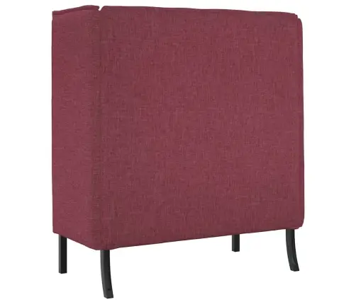 Augstais Dīvāns Vīna Sarkans 109X56X121 Cm Audums Vidaxl