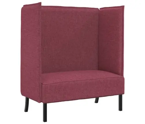 Augstais Dīvāns Vīna Sarkans 109X56X121 Cm Audums Vidaxl