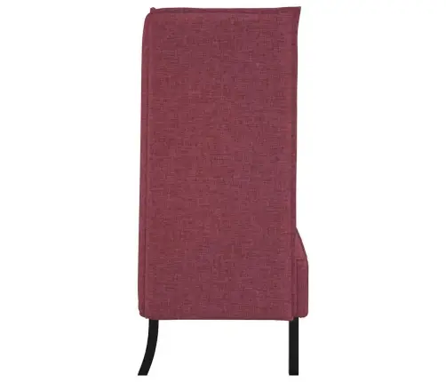 Augstais Dīvāns Vīna Sarkans 109X56X121 Cm Audums Vidaxl