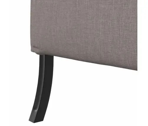 Augstā Atzveltne Dīvāns Pelēkbrūns 109X56X121 Cm Audums Vidaxl