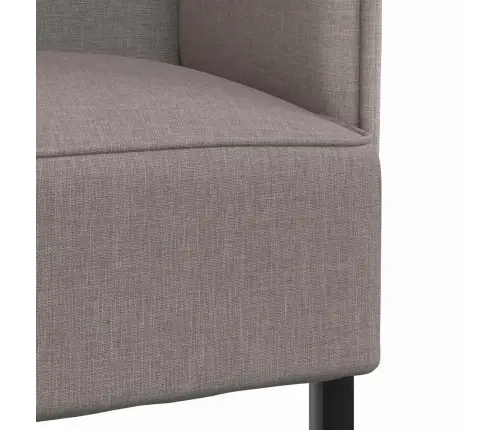 Augstā Atzveltne Dīvāns Pelēkbrūns 109X56X121 Cm Audums Vidaxl