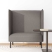Aukštos Nugaros Sofa Taupe 109 X 56 X 121 Cm Audinys