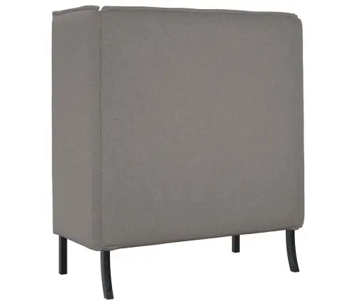 Augstā Atzveltne Dīvāns Pelēkbrūns 109X56X121 Cm Audums Vidaxl