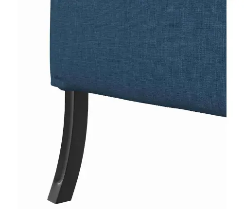 Augstais Dīvāns Zils 109X56X121 Cm Audums Vidaxl