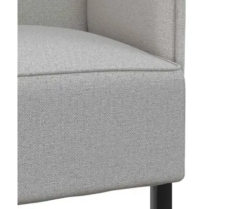 Augstās Atzveltnes Dīvāns Mākoņu Pelēks 109X56X121 Cm Audums Vidaxl