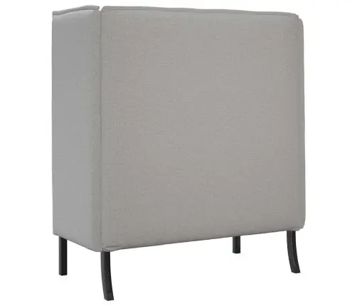 Augstās Atzveltnes Dīvāns Mākoņu Pelēks 109X56X121 Cm Audums Vidaxl