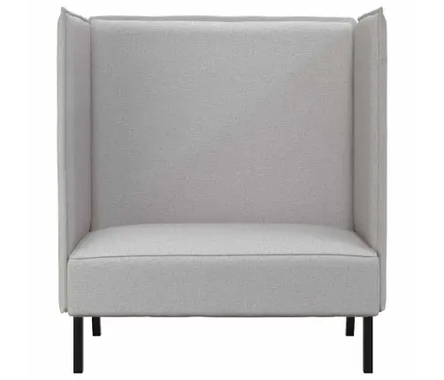 Augstās Atzveltnes Dīvāns Mākoņu Pelēks 109X56X121 Cm Audums Vidaxl