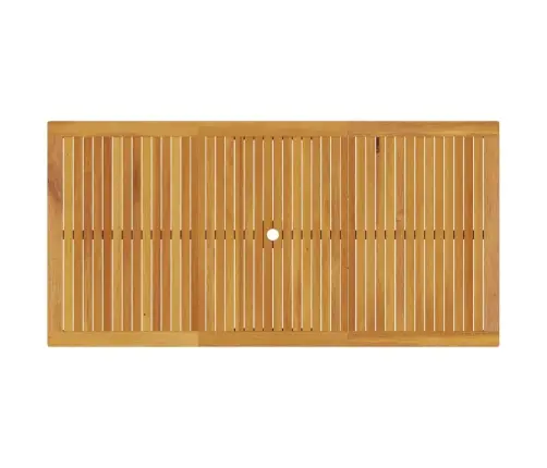 7 Gabalu Dārza Ēdamgalda Komplekts, Cieta Akācijas Koka Saliekams Vidaxl