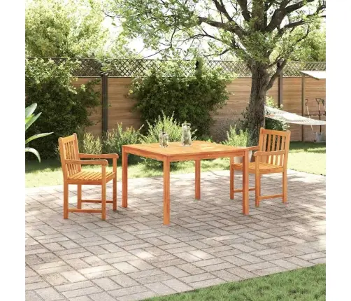 Sodo Valgomojo Komplektas 3 Pcs Ruda Akacijos Medienos Masyvas