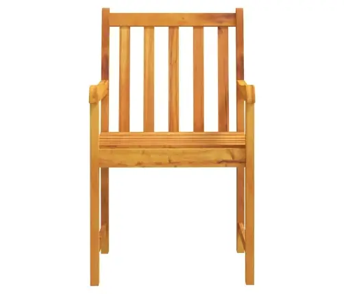 Sodo Valgomojo Komplektas 3 Pcs Ruda Akacijos Medienos Masyvas