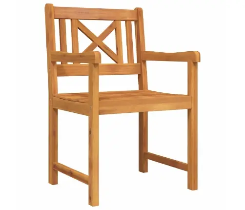 Dārza Ēdamgalds 5 Pcs Brūna Akācijas Masīvkoks Vidaxl