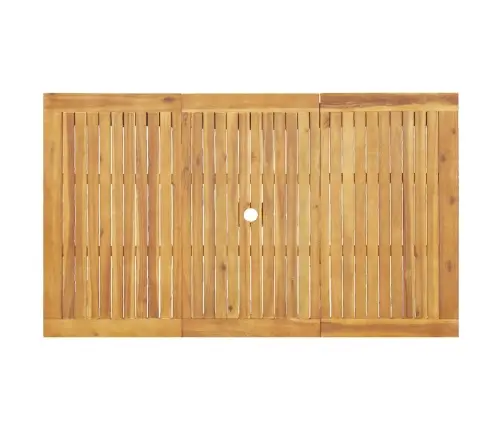 Dārza Ēdamgalds 5 Pcs Brūna Akācijas Masīvkoks Vidaxl