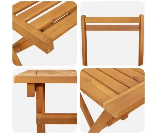 Dārza Ēdamgalds 7 Pcs Brūna Akācijas Masīvkoks Vidaxl