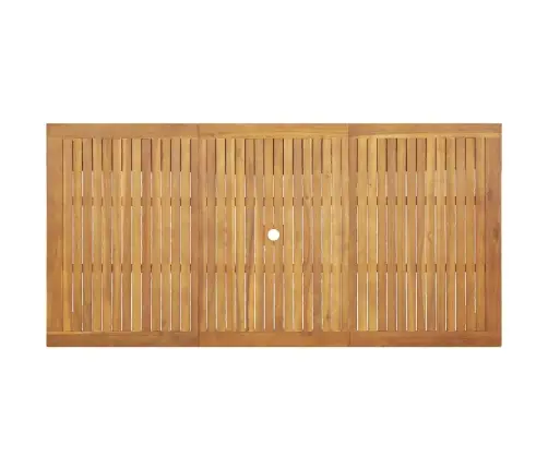 Dārza Ēdamgalds 7 Pcs Brūna Akācijas Masīvkoks Vidaxl