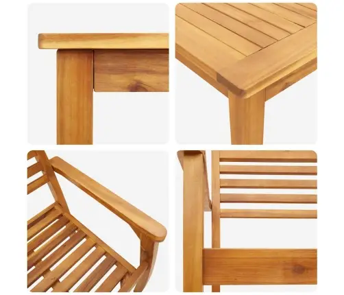 Ēdamgalds 5 Pcs Dabiski Brūns 150 X 90 X 74 Cm Vidaxl