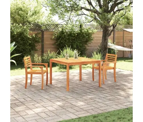 Sodo Valgomojo Komplektas 3 Pcs Ruda Akacijos Medienos Masyvas