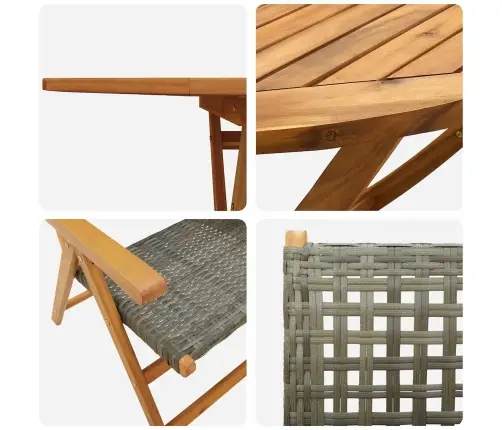 Aia Söögilaudade Komplekt 7 Pcs Hall Tugev Akatsiapuu