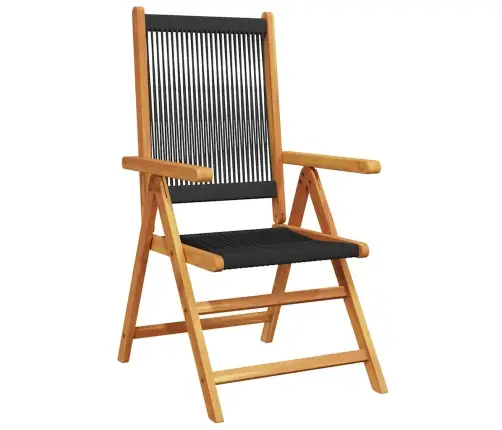 Dārza Galds 7 Pcs Melna Vidaxl