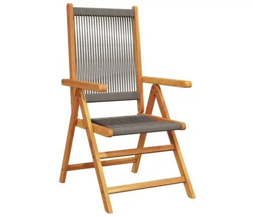 Dārza Ēdamgalds 5 Pcs Pelēka Vidaxl