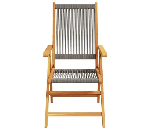 Dārza Ēdamgalds 5 Pcs Pelēka Vidaxl