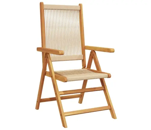 Salokāms Dārza Galds 5 Pcs Bēša 160X85X75 Cm Vidaxl