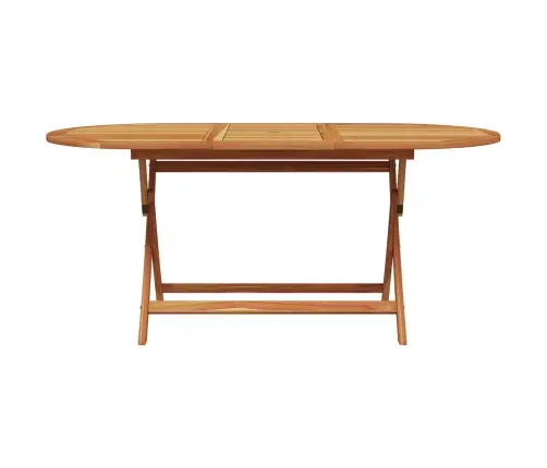 Salokāms Dārza Galds 5 Pcs Bēša 160X85X75 Cm Vidaxl