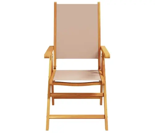 Sodo Valgomojo Komplektas 5 Pcs Taupe Kietos Akacijos Mediena