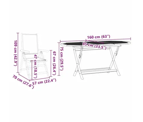 Aia Söögilaudade Komplekt 5 Pcs Beež Tugev Akatsiapuu