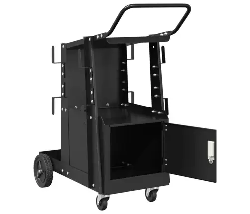 Metināšanas Ratiņi Melna 90 X 46 X 96 Cm Tērauds Vidaxl