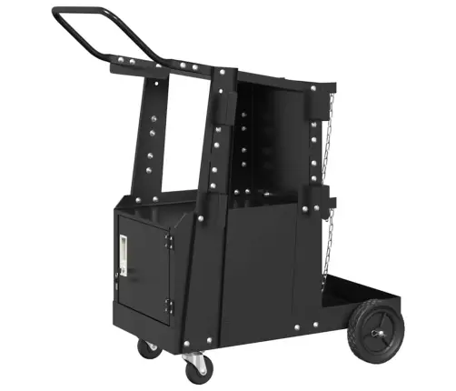 Metināšanas Ratiņi Melna 90 X 46 X 96 Cm Tērauds Vidaxl