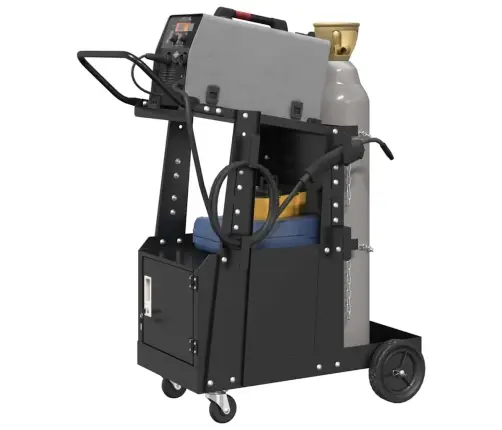 Metināšanas Ratiņi Melna 90 X 46 X 96 Cm Tērauds Vidaxl