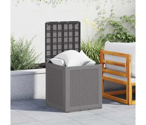 Dārza Uzglabāšanas Kaste Gaiši Pelēka 55X53X57 Cm Pp Vidaxl