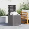 Dārza Uzglabāšanas Kaste Gaiši Pelēka 55X53X57 Cm Pp Vidaxl