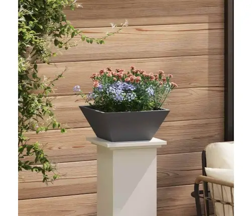 Plastmasas Stādītājs 5 Pcs Melna 35 X 35 X 15 Cm Tērauds Vidaxl