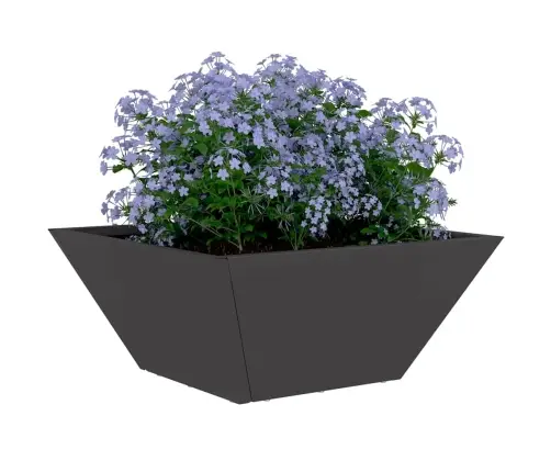 Plastmasas Stādītājs 5 Pcs Melna 35 X 35 X 15 Cm Tērauds Vidaxl