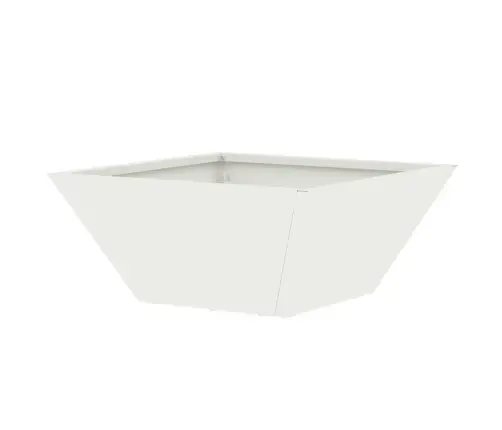 Dārza Bowls Pod Balts 35X35X15 Cm, Tērauds Vidaxl