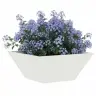 Dārza Bowls Pod Balts 35X35X15 Cm, Tērauds Vidaxl