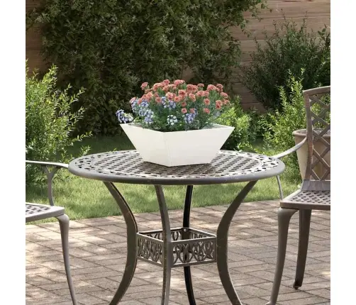 Dārza Bļodu Stādītāji, 5 Gabali, Balti, 35X35X15 Cm, Tērauds Vidaxl