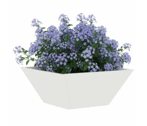 Dārza Bļodu Stādītāji, 5 Gabali, Balti, 35X35X15 Cm, Tērauds Vidaxl