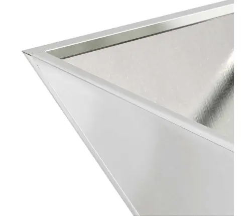 Aia Istutuspot Hõbedane 35 X 35 X 15 Cm Roostevaba Teras