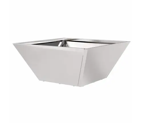 Aia Istutuspot Hõbedane 35 X 35 X 15 Cm Roostevaba Teras