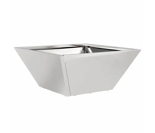 Aia Istutuspot Hõbedane 35 X 35 X 15 Cm Roostevaba Teras