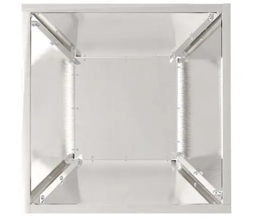 Aia Istutuspot Hõbedane 35 X 35 X 15 Cm Roostevaba Teras