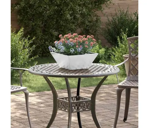 Sodo Vazonas Sidabro 35 X 35 X 15 Cm Cinkuota Plienas