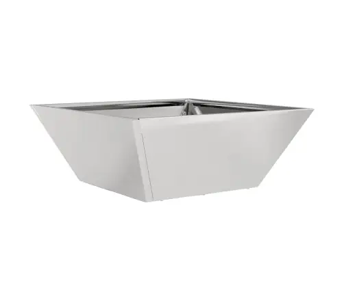 Dārzs Bļodas Pods 40X40X15 Cm Nerūsējošais Tērauds Vidaxl