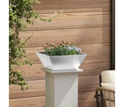 Aia Istutuspot 5 Pcs Hõbedane 40 X 40 X 15 Cm Roostevaba Teras