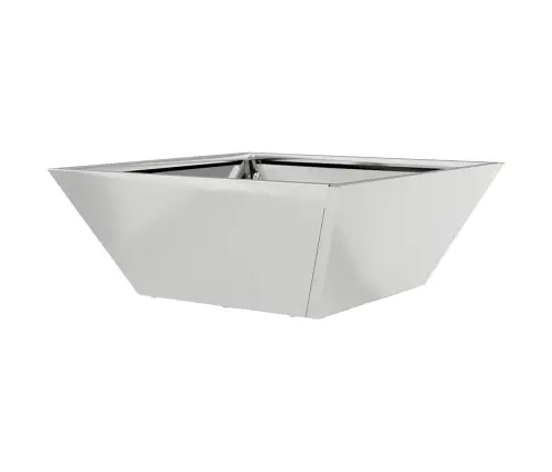 Sodo Vazonas 5 Pcs Sidabro 40 X 40 X 15 Cm Cinkuota Plienas