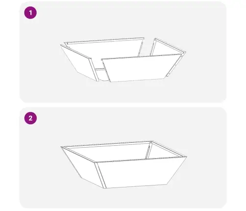 Dārza Bļodu Puķu Podi 5 Gabali 50X50X15 Cm Tērauds Vidaxl