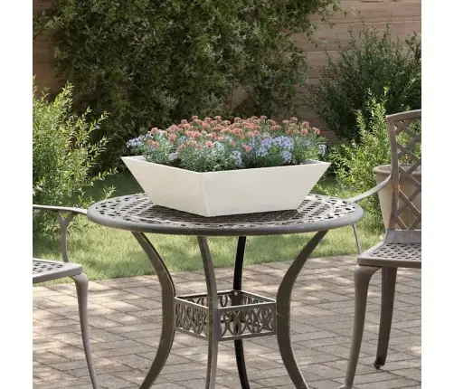 Plastmasas Stādītājs 5 Pcs Balts 50 X 50 X 15 Cm Tērauds Vidaxl