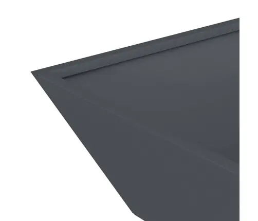 Dārza Bļodu Stādi 5 Gabali Antracītā 50X50X15 Cm, Tērauds Vidaxl